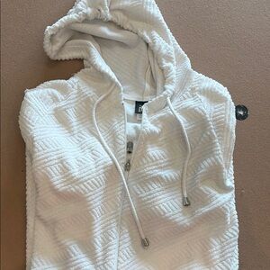 White Swim Coverup with Elegant Design